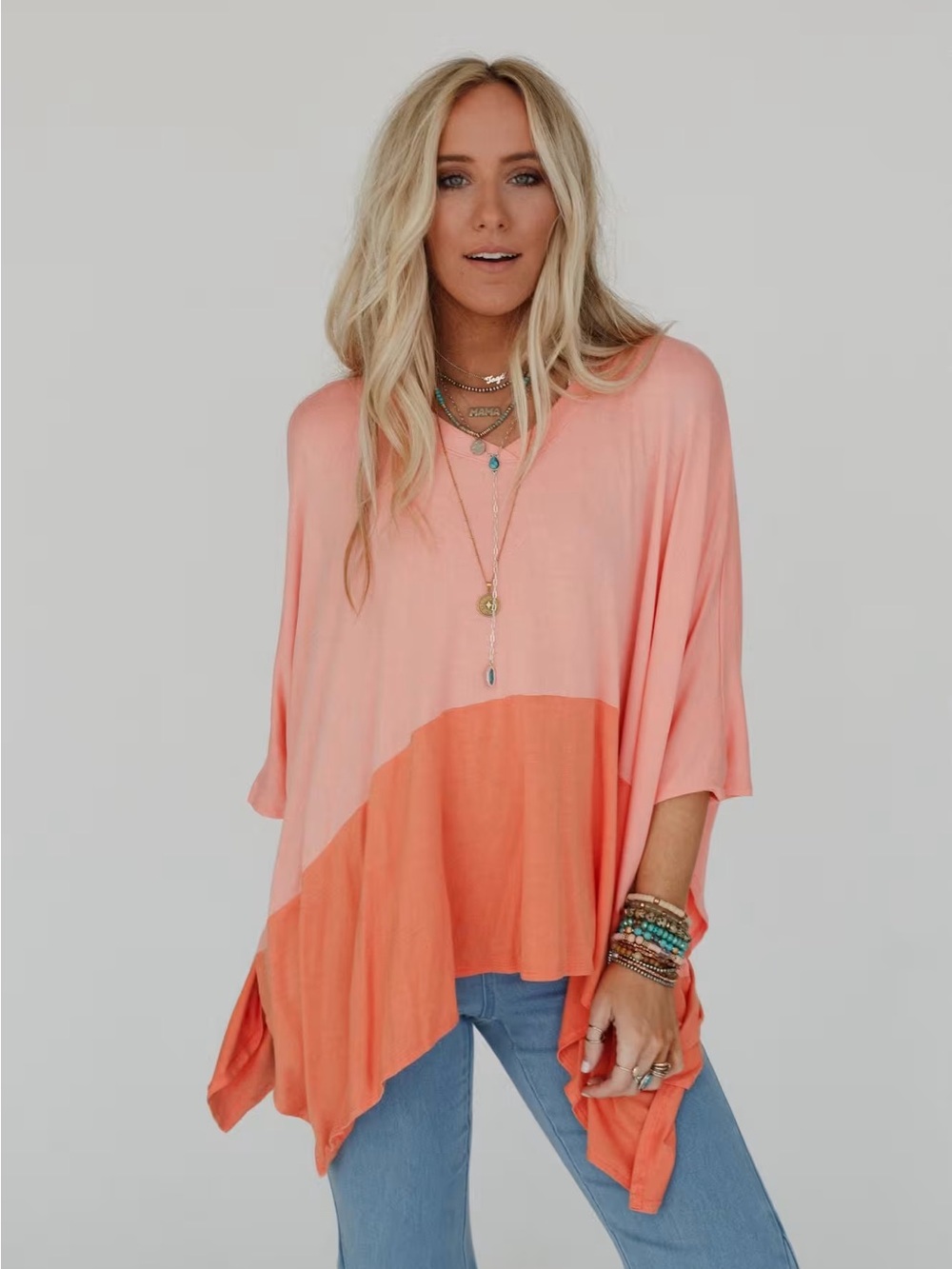 Three Bird Nest The Nest Coffee Sunsets V Neck Top Women M